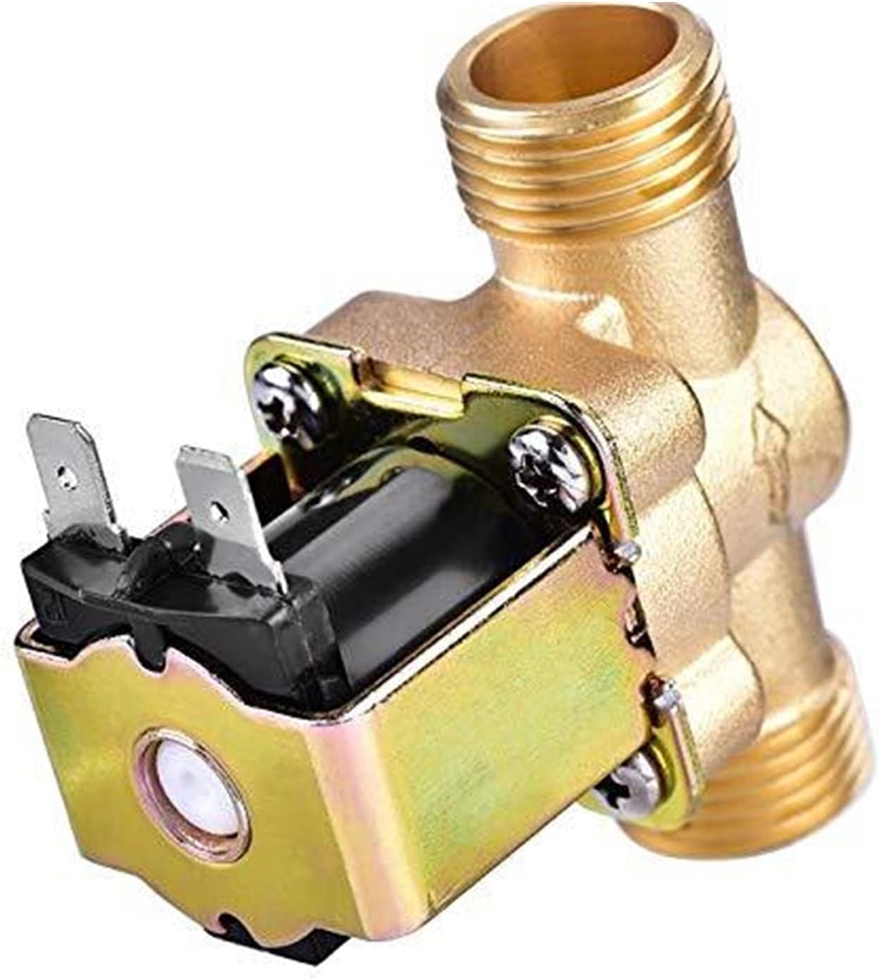 TREDSWQCV Valve Brass Electric Solenoid Water Air Inlet Flow Switch for Solar Heater(12v,0.5 Inch)