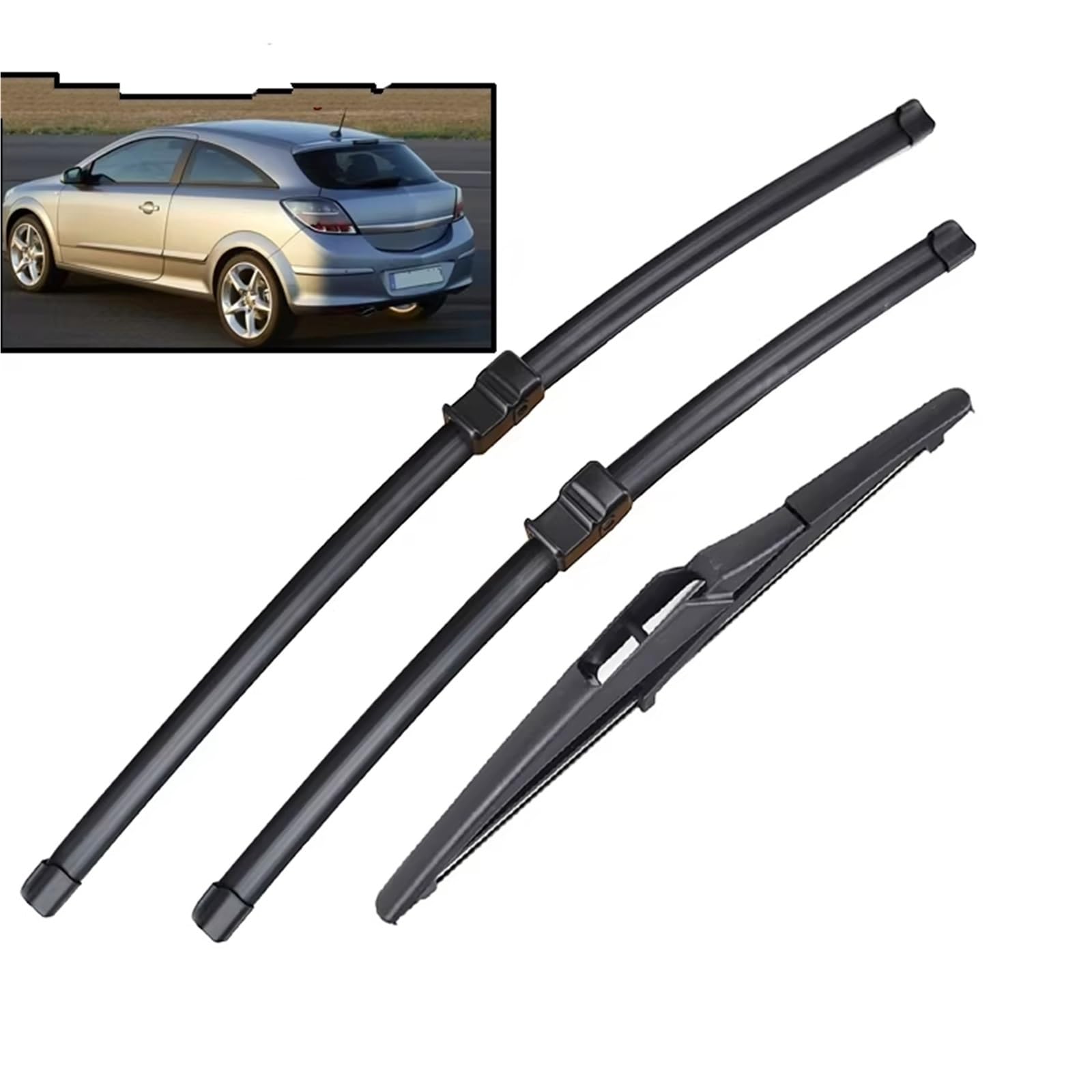 tergicristalli per Auto Compatibile con Opel per Astra H GTC 3 Porte 2004 2005 2006 2007 2008 2009 22" 18" 9" 3 Porte Spazzole Tergicristallo Anteriore E Posteriore