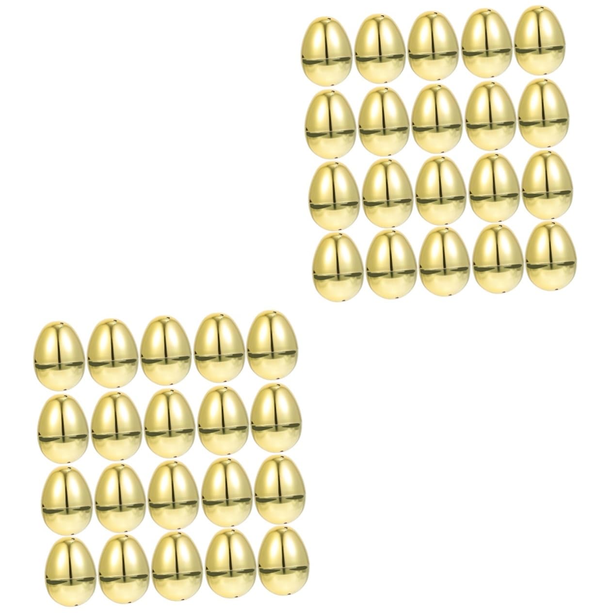 MAGICLULU Scatole Dorate Aperte da 40 Pezzi per Uova di Pasqua Riempibili A Forma di di Pasqua Riempibile