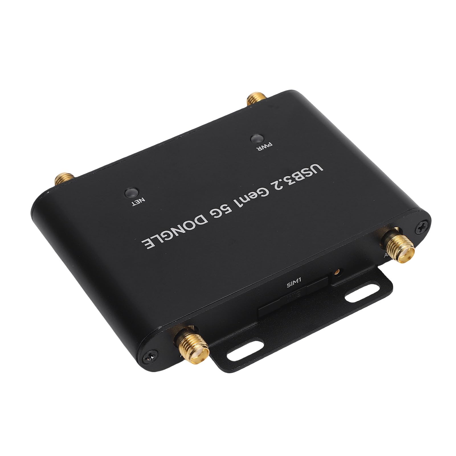 KUIDAMOS Karta rozszerzeń USB3.2 Gen1 5G Dongle do Komputera RasPi z Czterema Antenami, łatwa Instalacja, Podwójne Gniazdo Karty SIM, Obudowa ze Stopu Aluminium, Urządzenie Sieciowe CPE