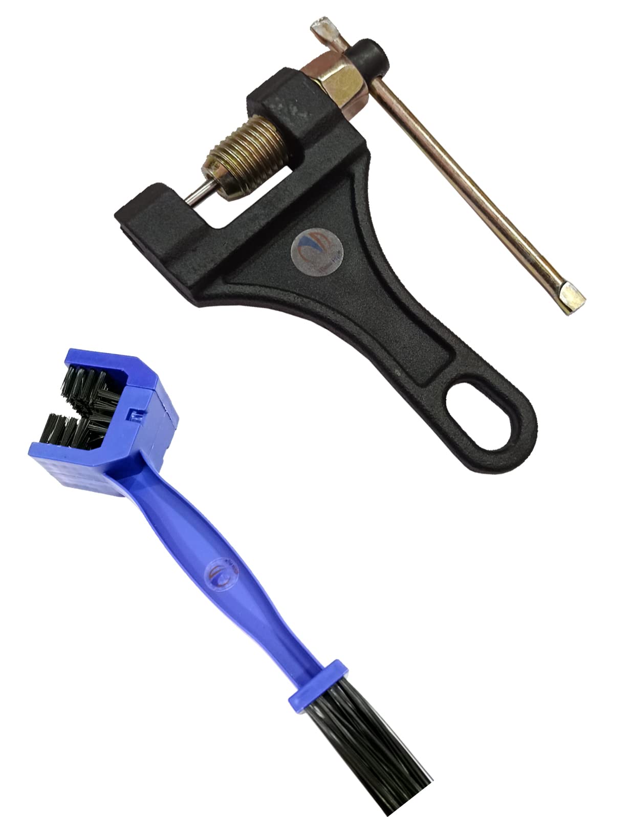 Universal Motorcycle Chain Breaker Tool Kit - 420-530 Chain Removal and Replacement with Replaceable Press Pin and Chain Brush-picture-20