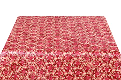 Image of The Furnishing Tree Waterproof Square Shaped Upto 6 Seater Printed Dining Table Cover Size 72x72 inches with White Border Lace