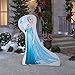 5 Ft. Swirling Light Airblown Inflatable Photorealistic Elsa Frozen Yard Display Decoration