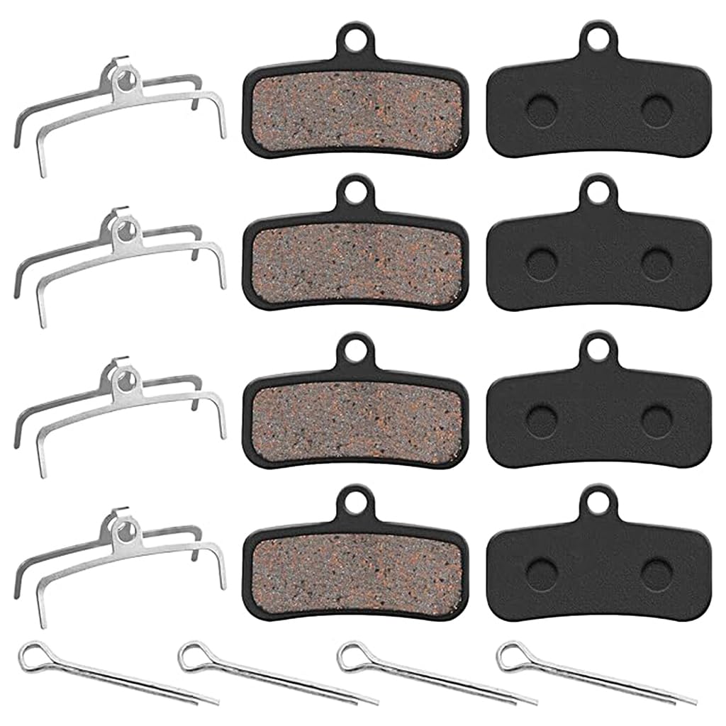 Tektro BR MT420 - 4 paia di pastiglie freno per bicicletta Shimano D03S Resin MTB pastiglie freno Tektro BR MT420, pastiglie freno Shimano XT BR-M8120 Powermore 250