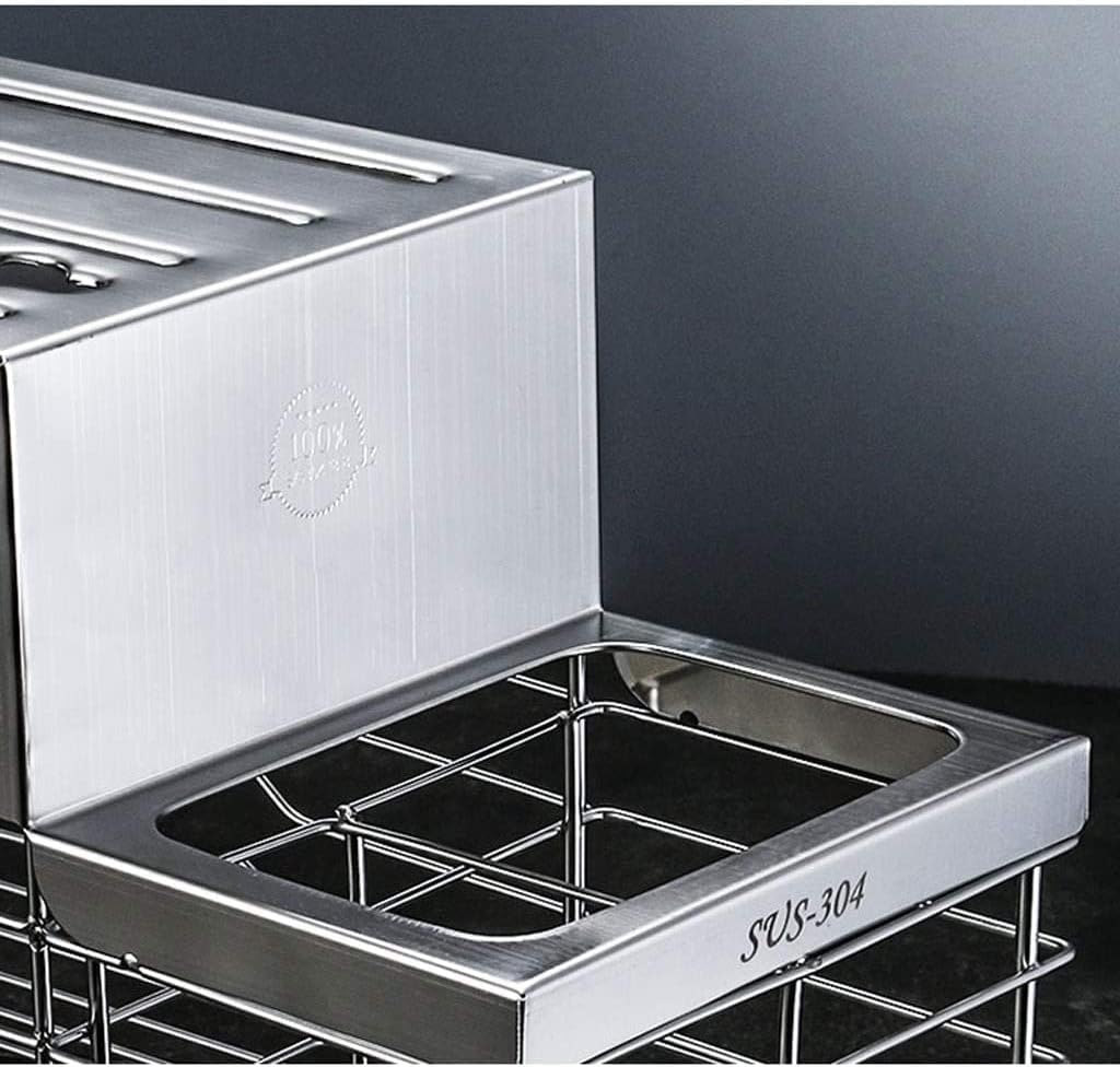 Knife Block Storage Stand Kitchen,Only selling Cutter Holder,Hollow Ventilation 304 Stainless Steel Universal Rack