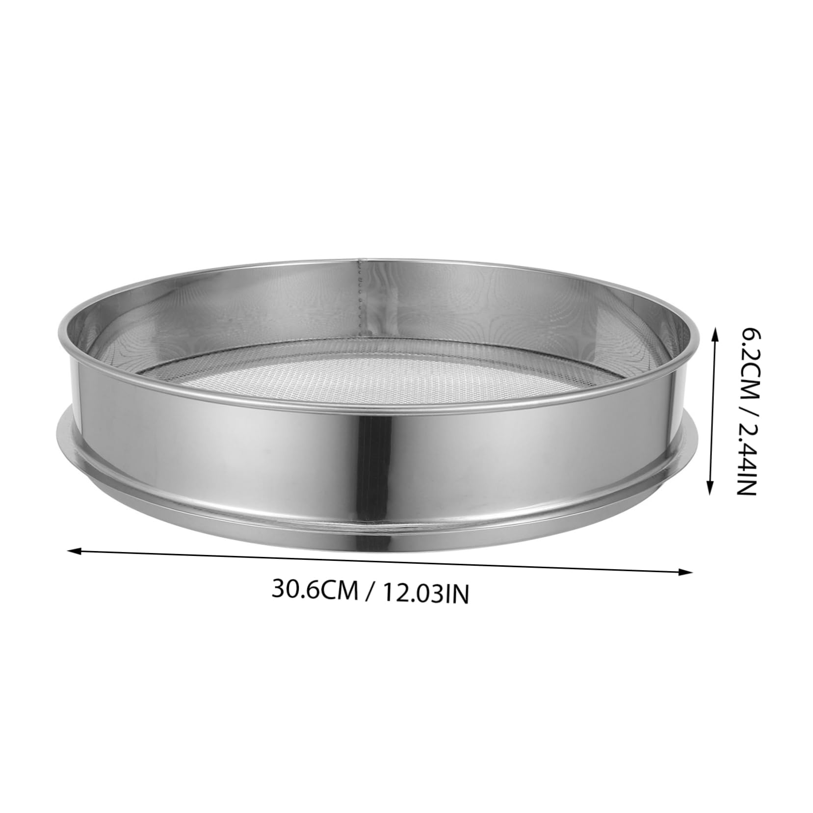 HANABASS Stainless Steel Sieve Soil Sifter for Gardening Fine Mesh Compost Sifter 4 Inches Soil Sieves Filter