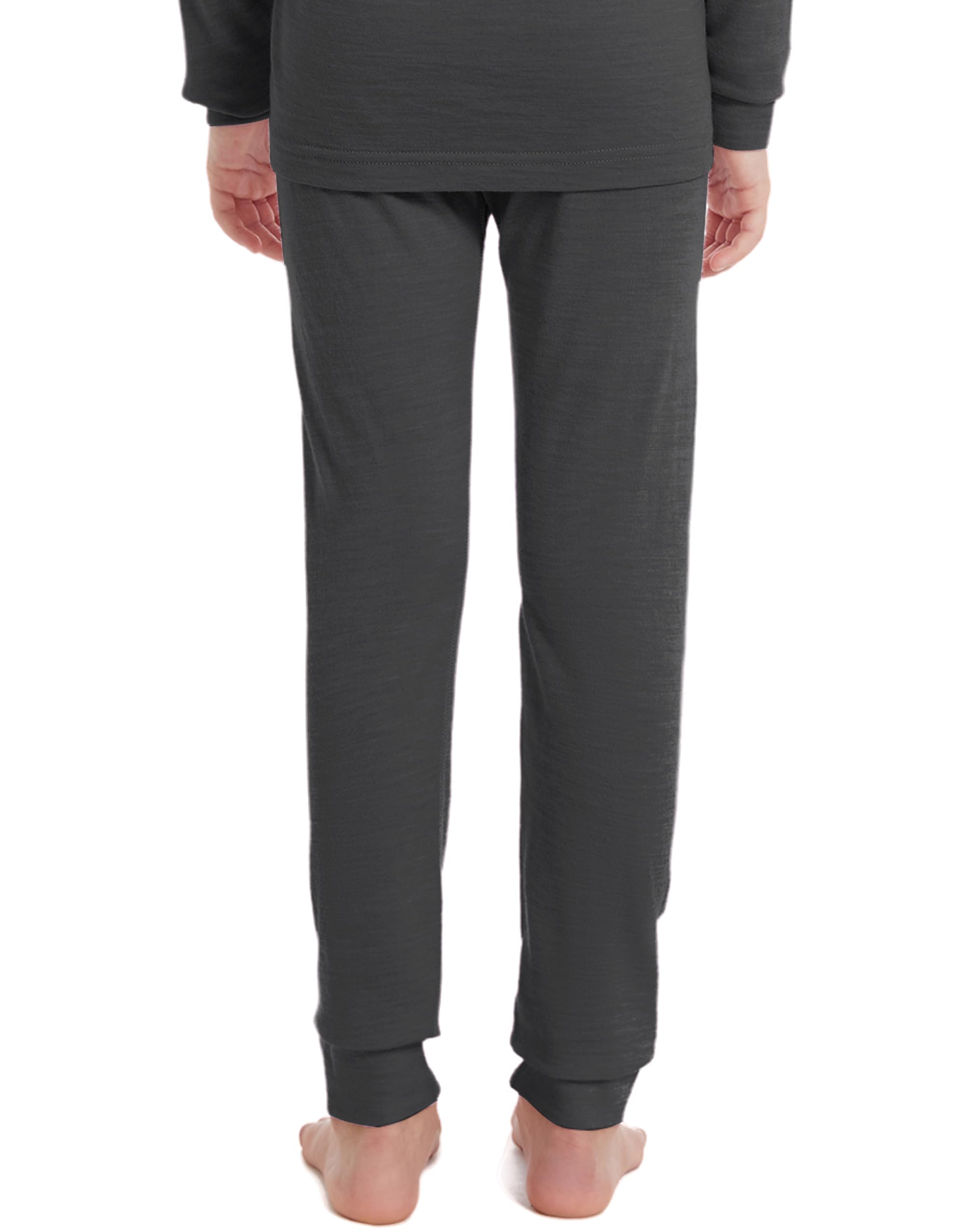 Pantalones de lana merino para niños, leggings térmicos para niñas y niños, ropa interior de invierno unisex