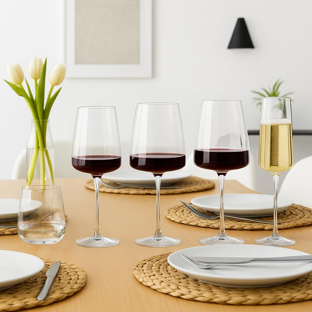 Bormioli Rocco 360ml Nexo Glasbecher - 12x Spülmaschinenfest Küche Wasser Cocktail Saft Gin Wein Whisky Trinken Glaswaren Gläser Set