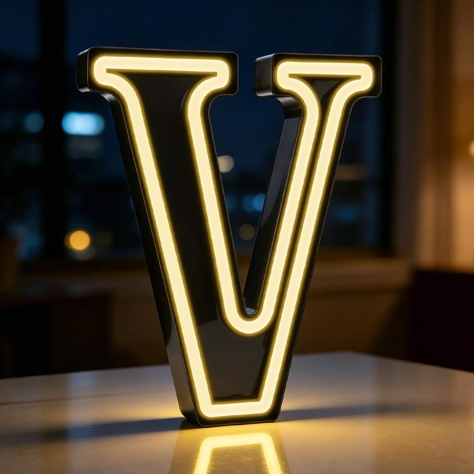 Letter Lights, Light up Letters, Birthday Gifts for Party Decor Battery Operated (V)