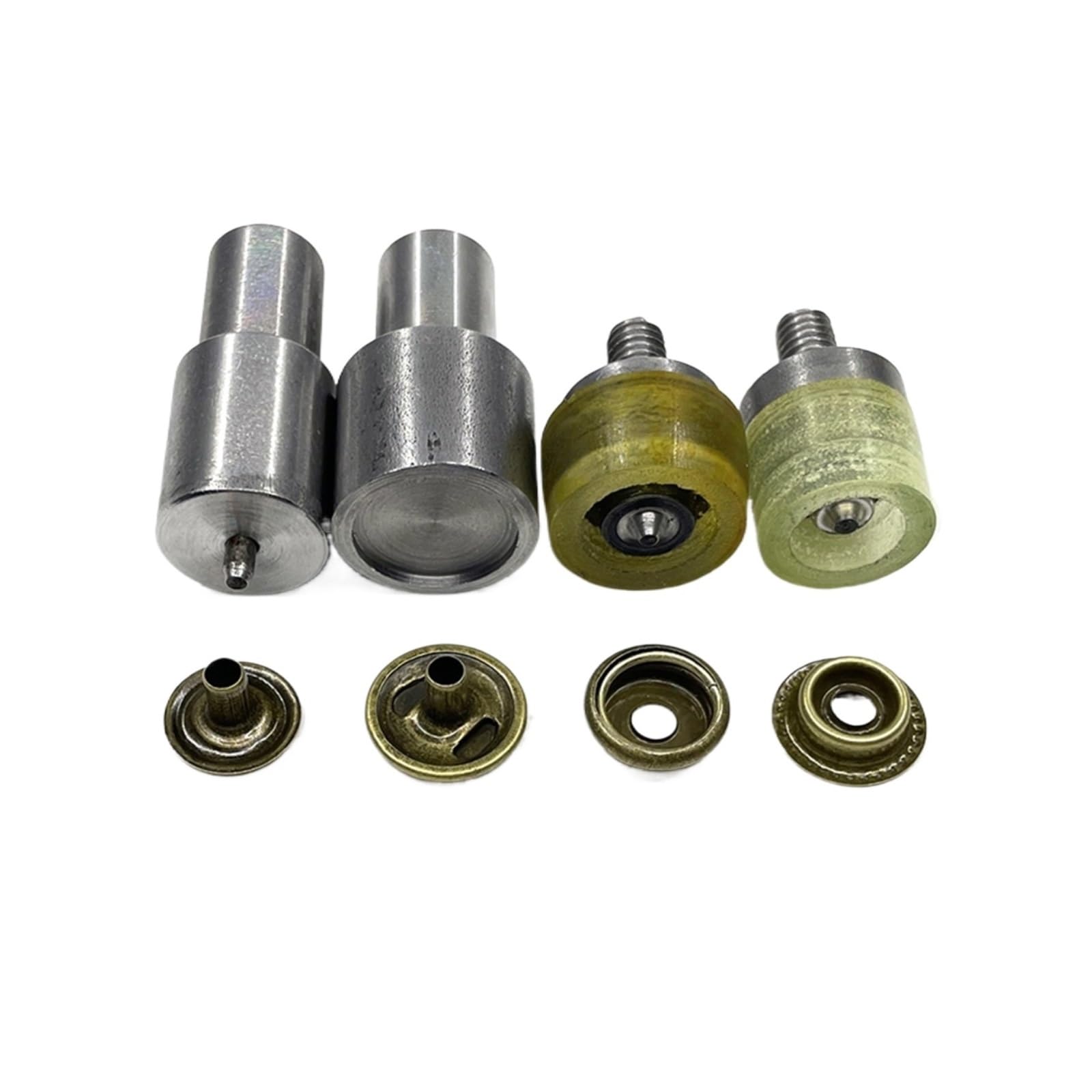 Snap Fasteners Botón Die Molde especial for máquina de botones (12 mm) | Moldes a presión a presión, herramientas de instalación de broches metálicos de 12,5/15 mm(50 sets and molds-03,12.5mm)