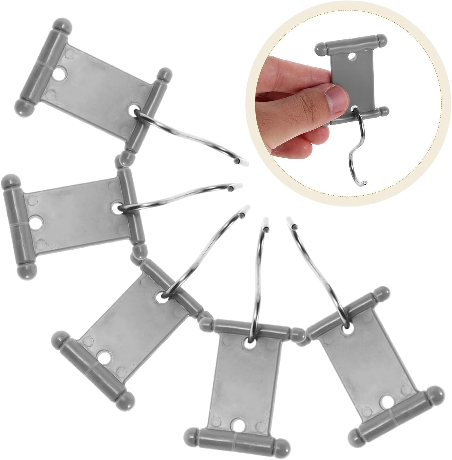 Ipetboom 18pcs Rv Awning Hooks and Tent Light Clips Multipurpose Plastic Metal S-Shaped Outdoor Trailer Hooks for Camping, Travel Trailer, Camper Awning Accessories