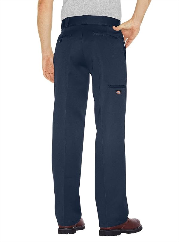Dickies Men's Loose Fit Double Knee Work Pants – Durable Twill Utility Trousers for Construction & Warehouse, Dark Navy, 34W x 36L by Dickies - Used condition - Image 2