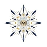 Ergocar Wall Clock, Stylish and Simple Large Decorative Kitchen Wall Clock, No Tick Silent Modern Metal Wall Clock, Suitable for Living Room, Office