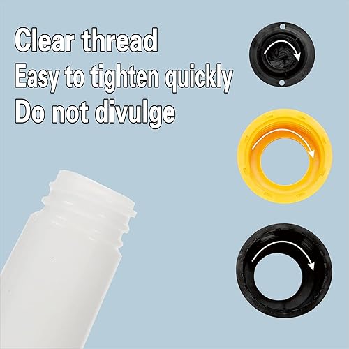 Miniatura 7 de Boquillas de repuesto para bidones de gasolina con diseño mejorado, junta, boquilla de vertido flexible con tapa de ventilación para bidones de