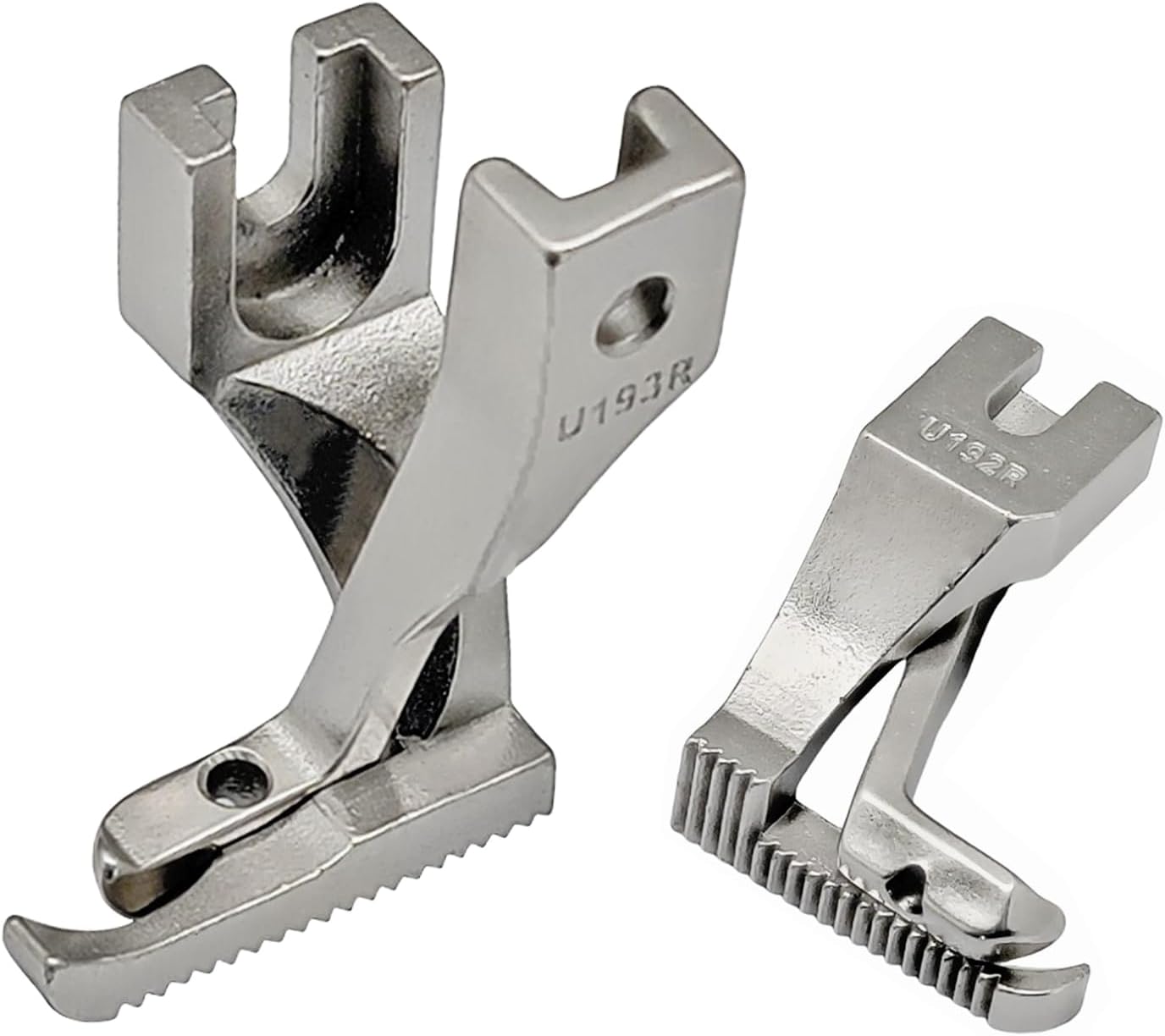 3Set Right & Left Toe Zipper Foot #U192R+U193R & Standard Walking Foot Compatible with JUKI DU-141 DU-1181 CONSEW 205RB