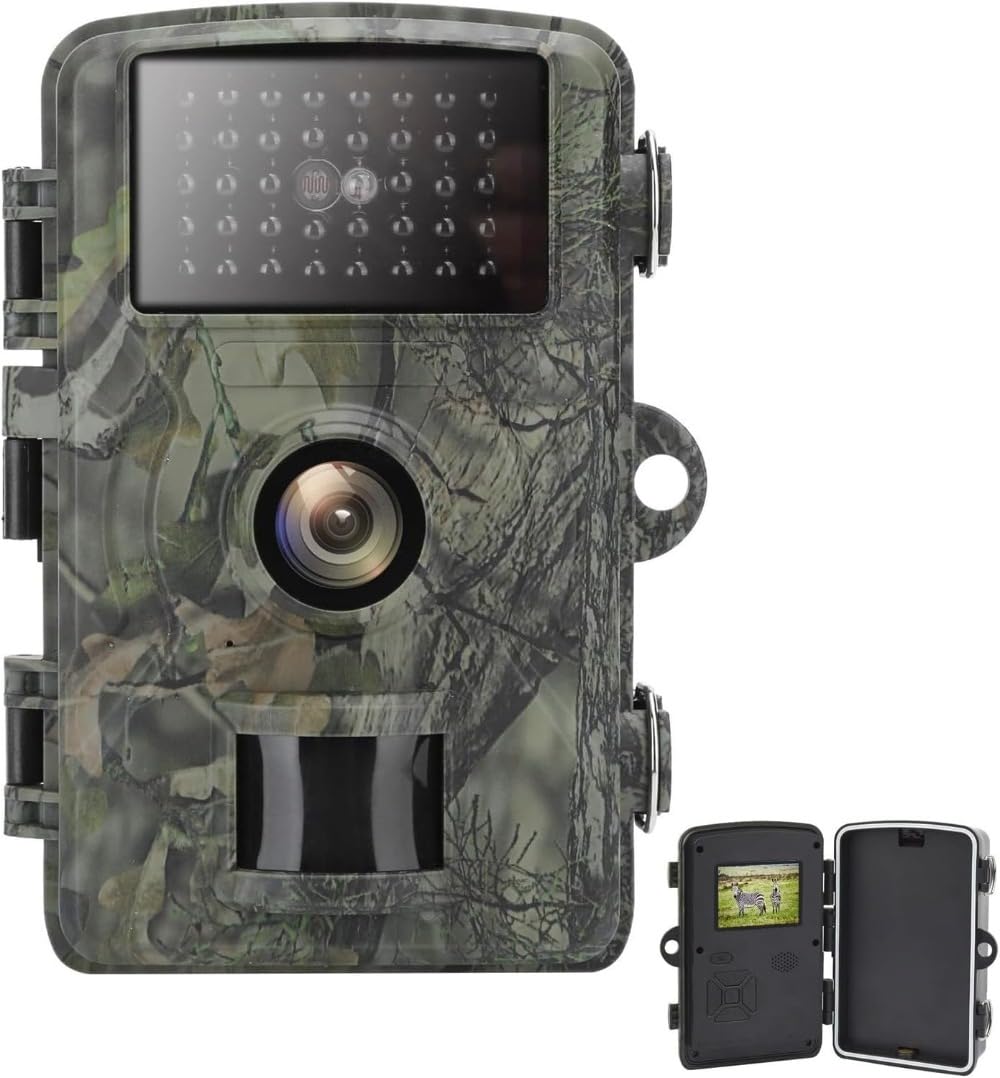 Wildkamera, mit App 16MP HD Wildtierkamera mit 940nm Nachtsicht Bewegungsmelder, 90° Weitwinkel, IP66 Wasserdicht für die Jagd Wildlife Scouting für Wildüberwachung, Deer Scouting