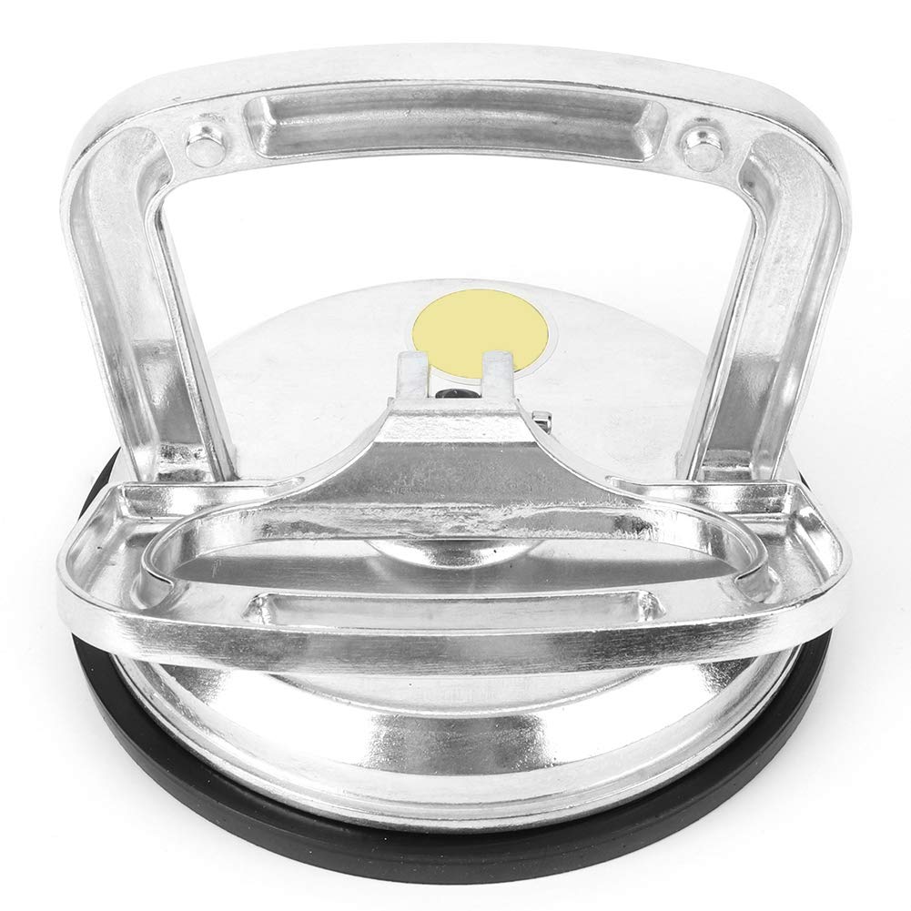 Glass Lifter: Heavy Duty Aluminum Alloy Suction Cup for 110lbs Load Capacity. Ideal for Glass, Floors and Ceramic Tiles. Use for Construction and Moving.