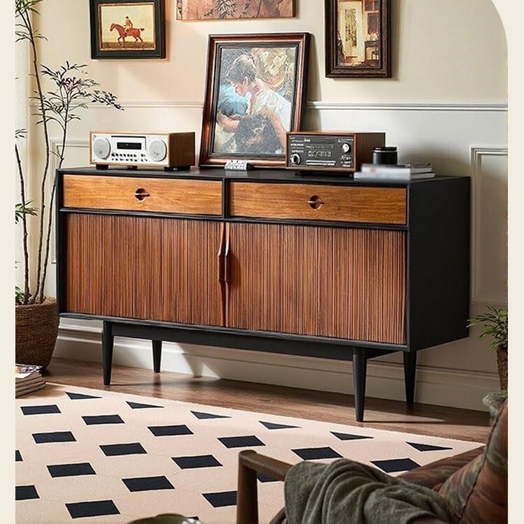 Bar kawowy 150 x 43 x 80 cm kredens z litego drewna sypialnia szuflada retro szafka do przechowywania salon ganek szafka bufetowa z miejscem do przechowywania
