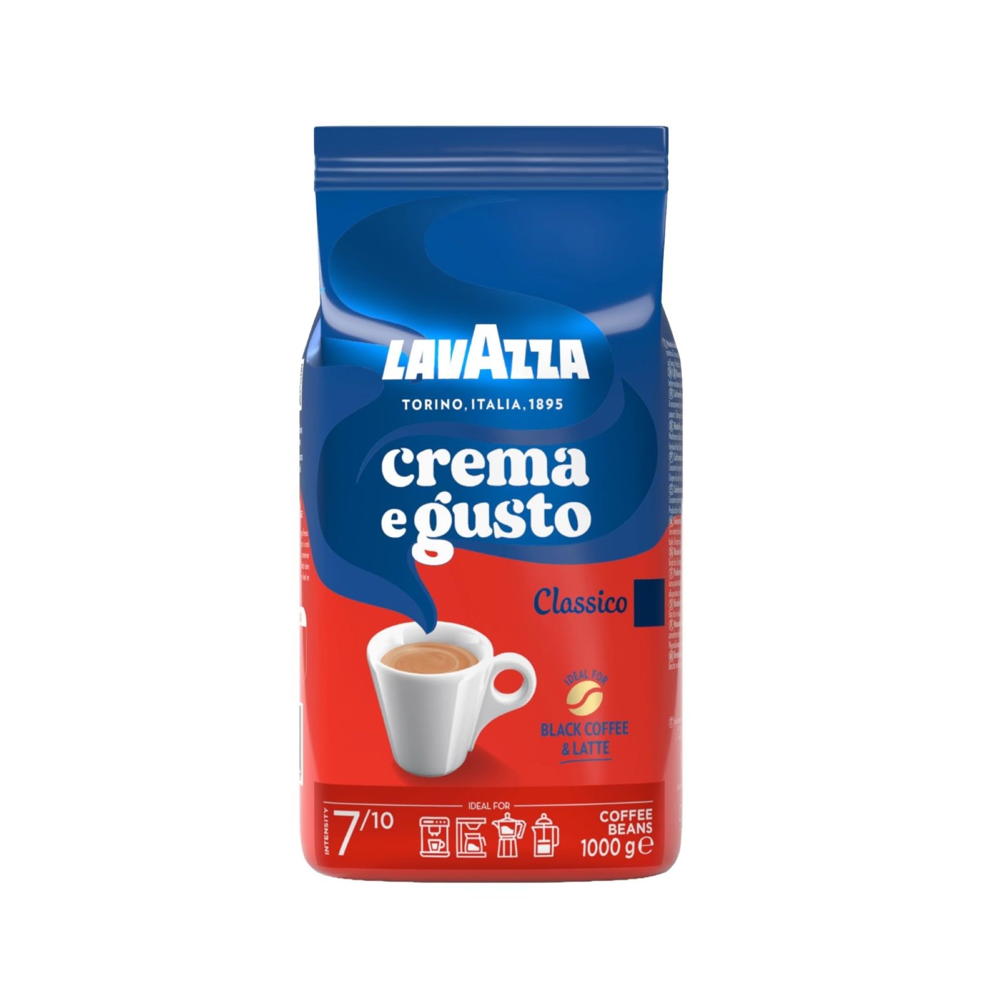 Lavazza Crema e Gusto Classico Café en Grano Natural 1 kg