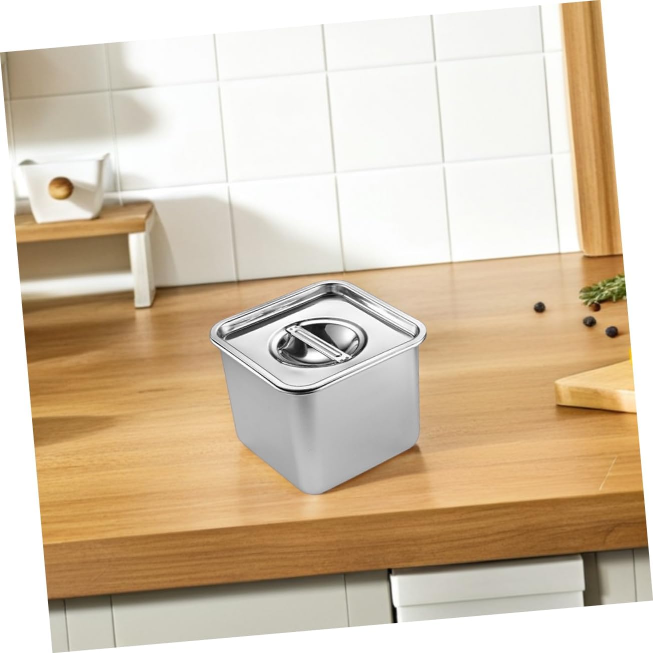 ERINGOGO Multi-use 2-piece Stainless Steel Frying Pan Set Lid 18cm for Buffet Parties Canteens and Commercial Catering