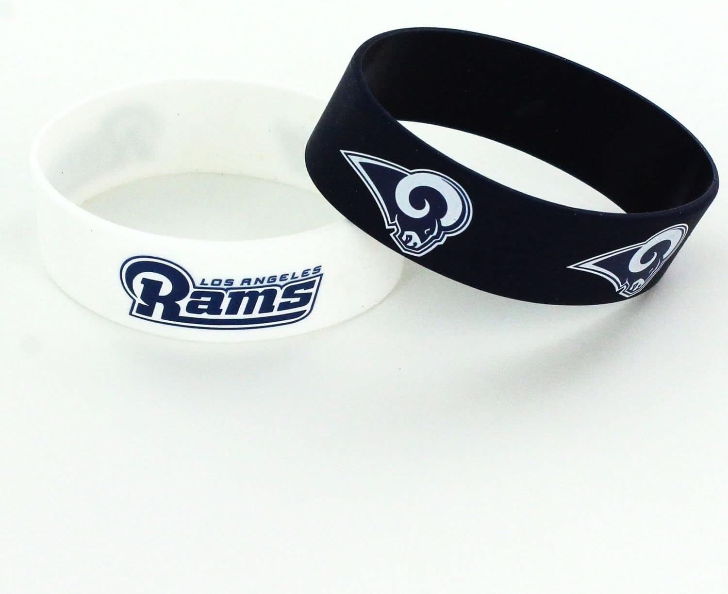 aminco NFL unisex-adult Silicone Wide Bracelet, 2-Pack