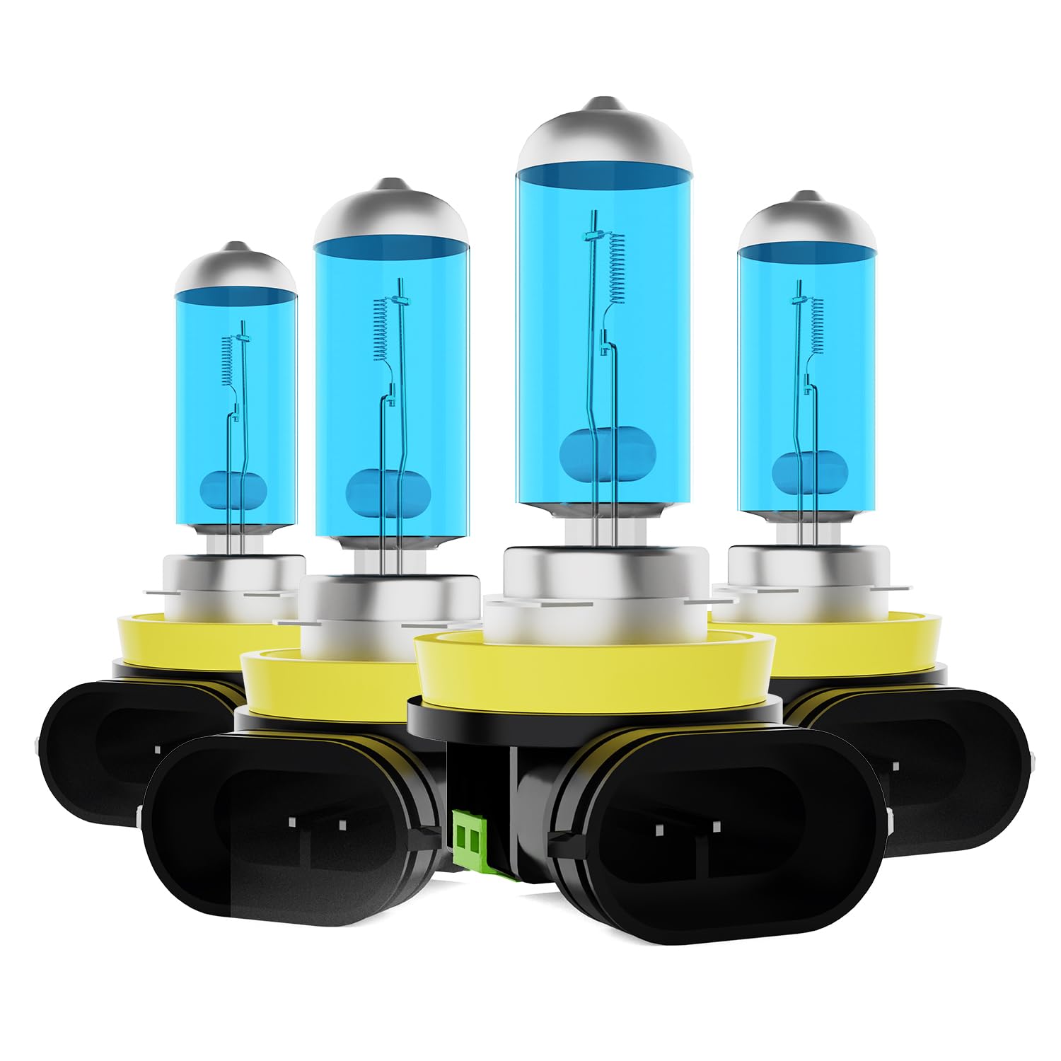 Headlight Bulbs Fit For Nissan Pathfinder 2017-2020, H11 H11 High Low Beam 300% Ultra Brighter Halogen Headlight Bulb Combo, 6500k White Light, Pack of 4