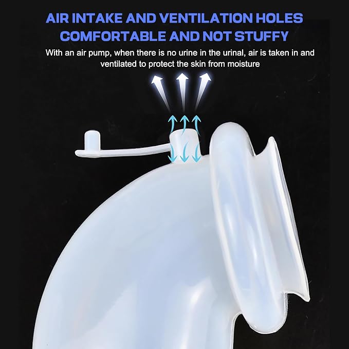 Colector de Orina Eléctrico para Uso Masculino, Urinal Inteligente con Auto-Succión y Diseño Anti-Fugas - Gran Capacidad de 3000 ml miniatura 3