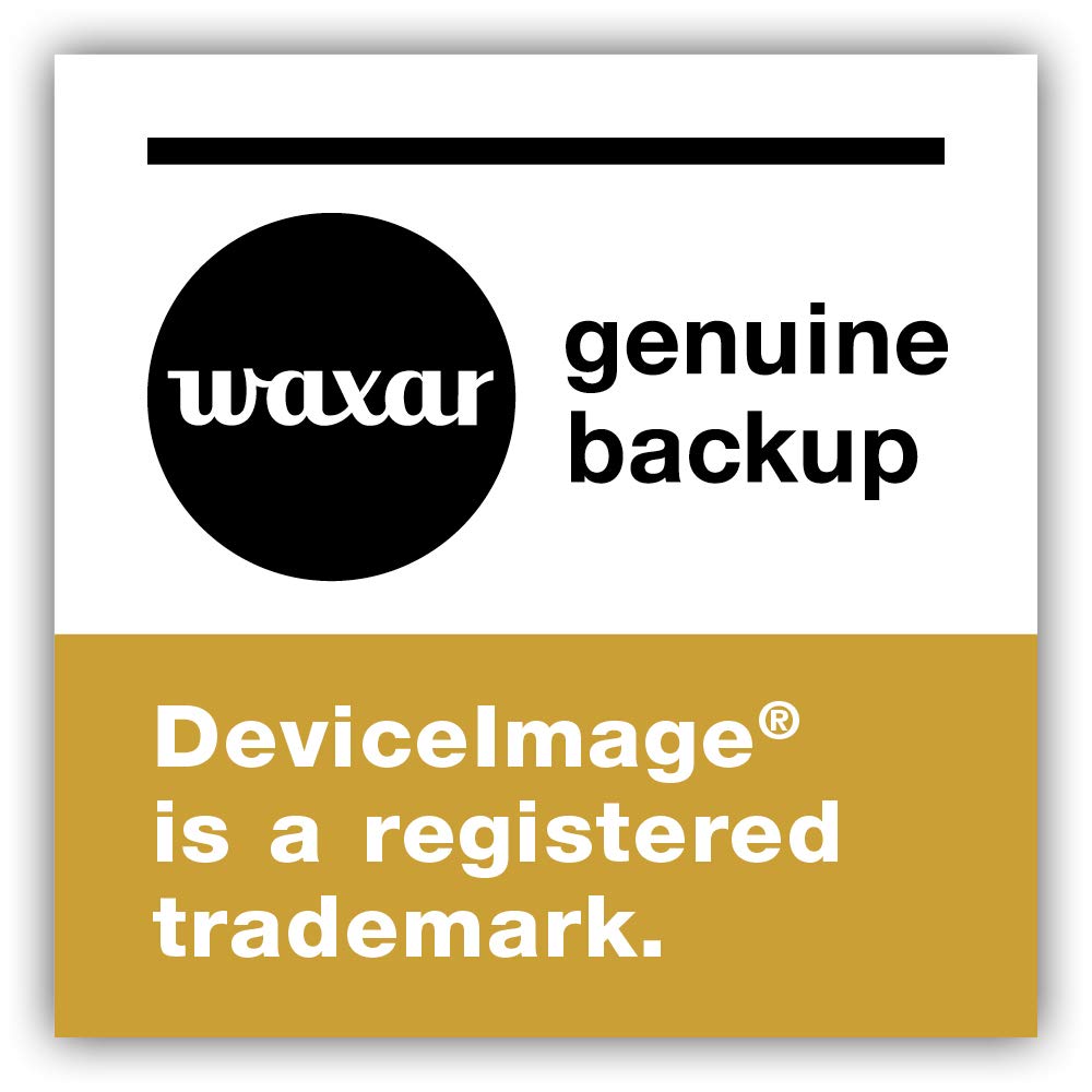 Waxar EasyImage-250 Bundle, High-End Backup Software inklusive Speicher 256GB, läuft sofort ohne Installation, kompatibel mit Windows | Mac | Linux, Laptop-Edition, 1 Gerät, Life-Time License, EN