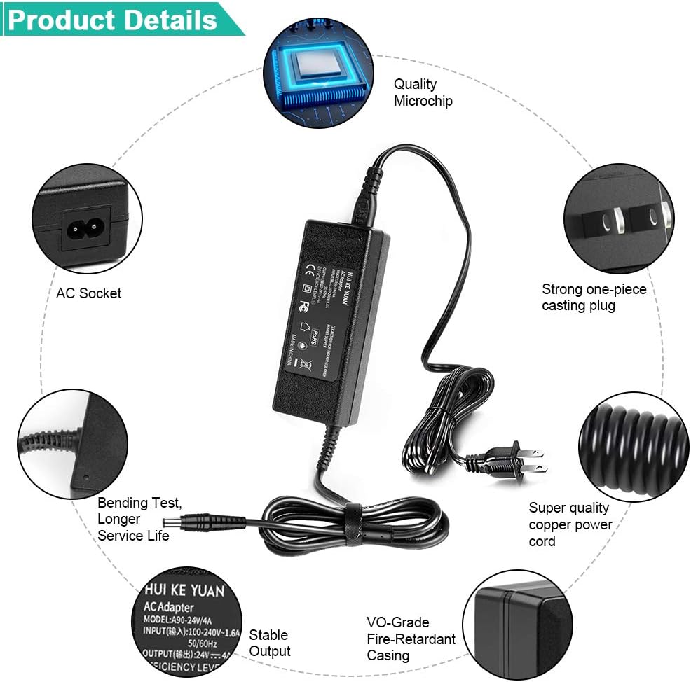 Adattatore 24V Per Stampanti Etichette Alimentatore 24V AC/DC Per Stampanti Etichettatrici Zebra GK420d, GX420t, GX430t, Ecc. - Adattatore Di Ricambio ZD220 Adapter - Foto 5