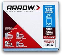 Vista 2 de Arrow Fastener 508IP T50 - Grapas originales de 1/2 pulgada, paquete de 20,000