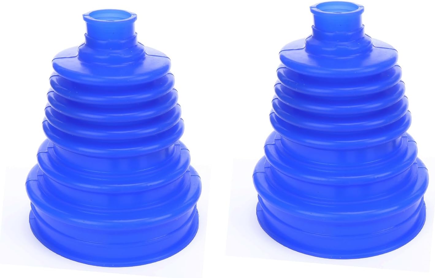 AC PERFORMANCE 5" (125mm) Height CV Boots Joint Replacement Cover Silicone Rubber Flexible Constant Velocity Joint, Blue, Pack of 2