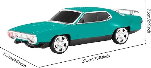 Miniatura 9 de WS-620 Classic Muscle Car Replica Altavoz Bluetooth - Portátil inalámbrico con sonido HD, emparejamiento estéreo TWS, luz de fiesta LED, soporte