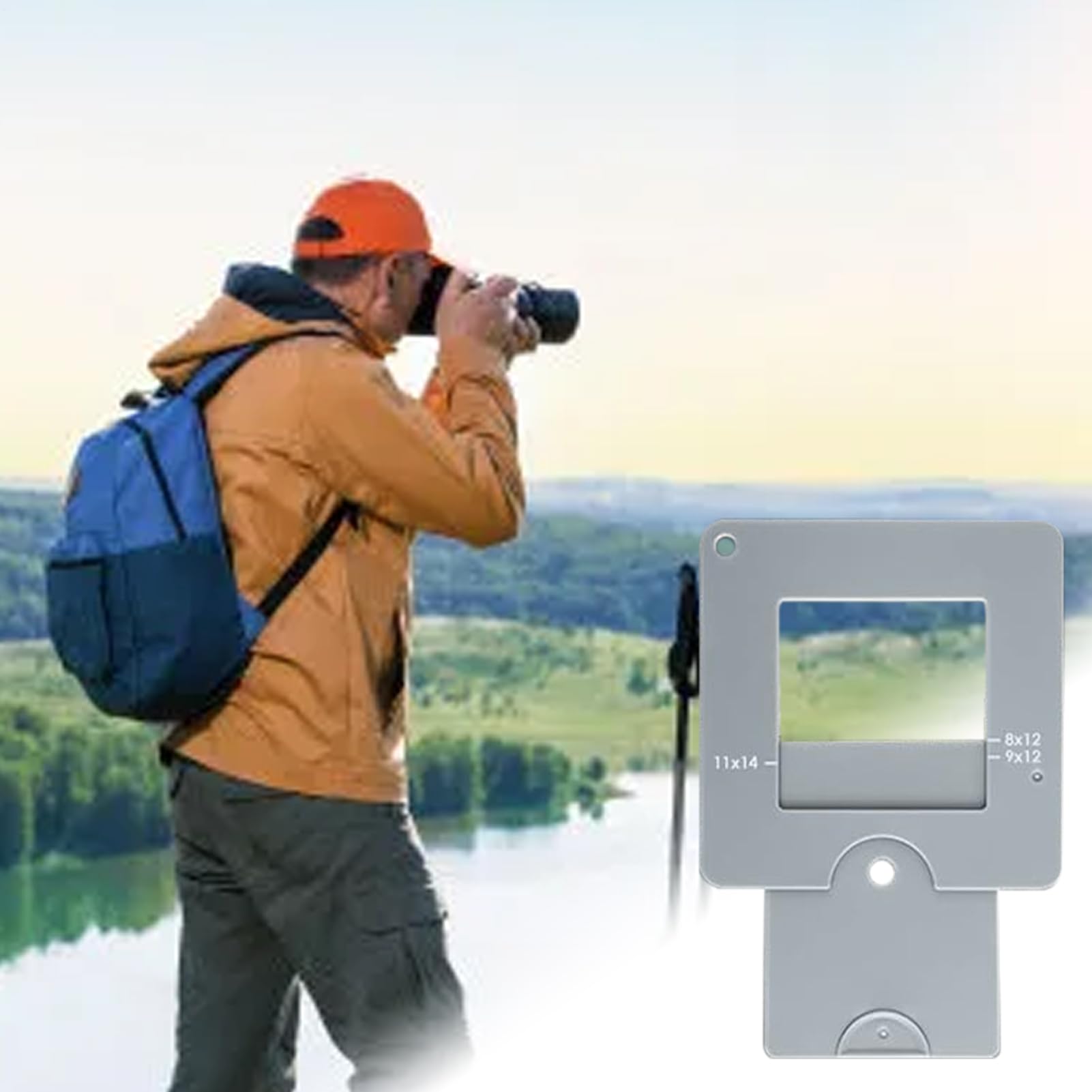 Motivsucher für Zeichnen - Farbisolations View Catcher - Tragbarer Sucher mit Schiebemechanismus für Malerei Fotografie Naturliebhaber Outdoor Abenteurer Garten Erkundung Camping