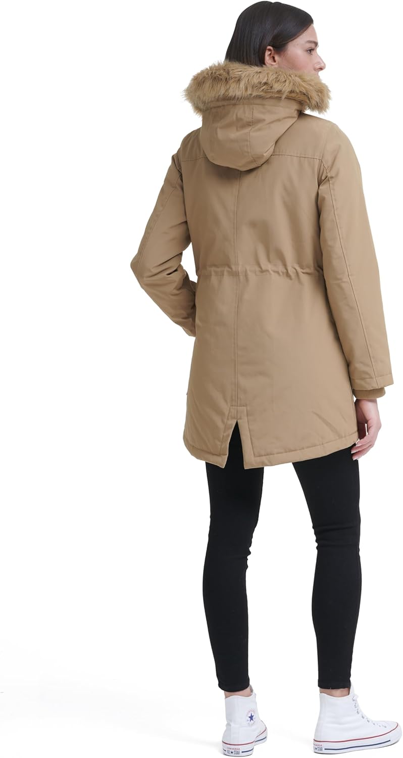Levi's Women's Faux Fur Lined Hooded Parka Jacket (Regular & Plus Sizes) - Image 4