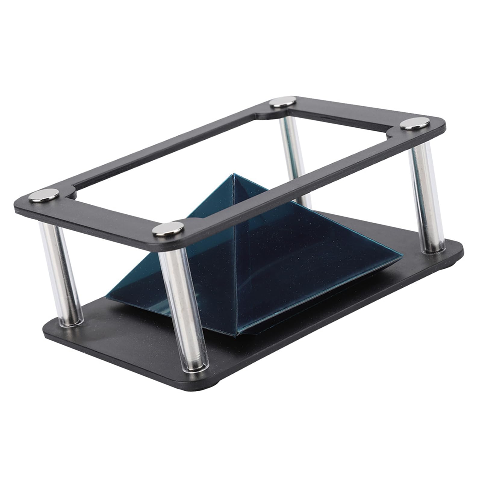 3D HOLOGRATION SHOULD, Smartphone Hologram Bracket ABS Black 360 -degree Images Are Portable for Entertainment (Cylindrical style)