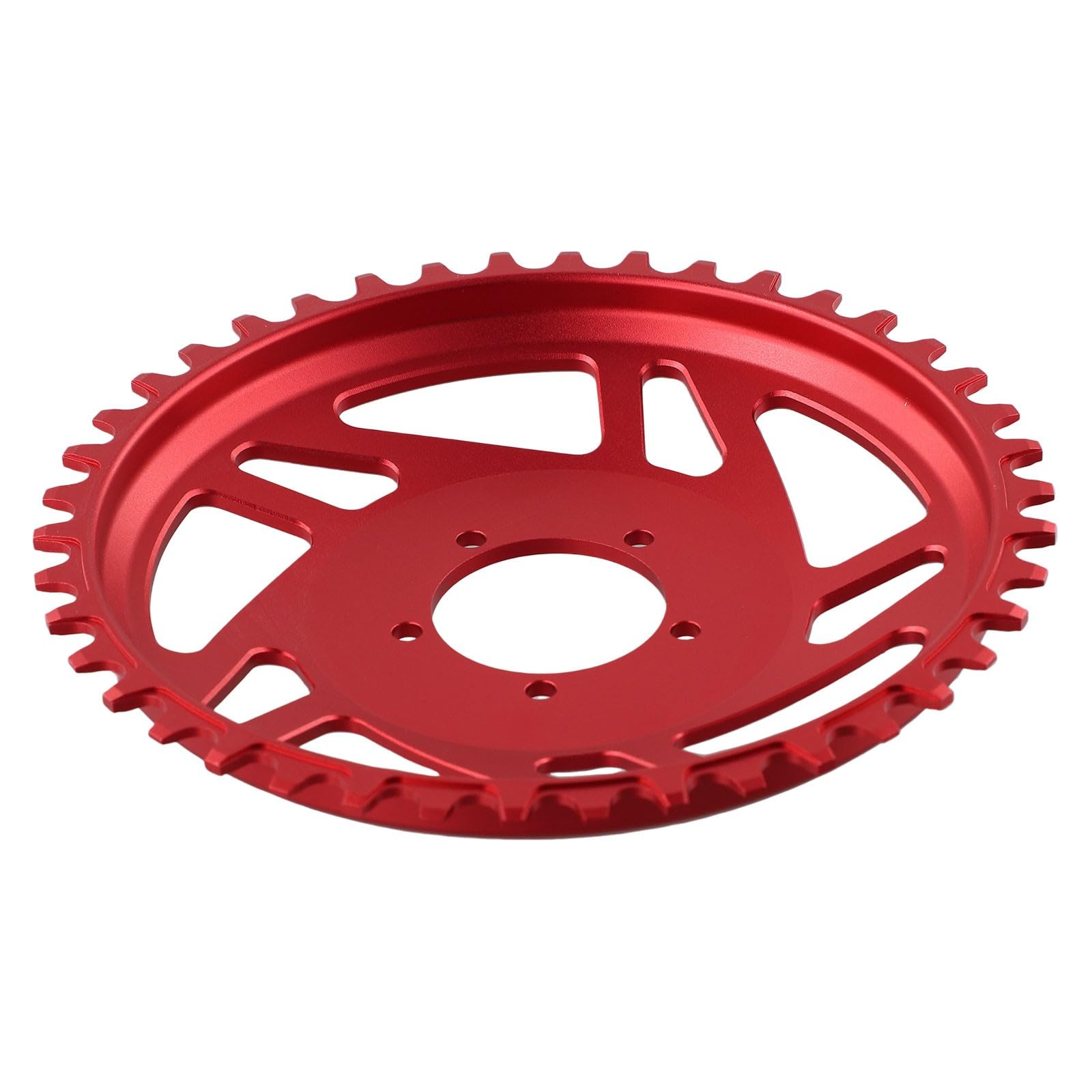 42T Kettenblatt Offset Korrektur E-for Bike, Aluminiumlegierung Elektrisch für Fahrrad für Ring, Blau für Rot