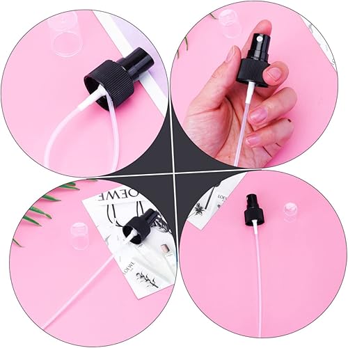 Miniatura 3 de MERRYHAPY Pulverizador de boquilla de repuesto para niebla fina, 20 piezas, boquilla de pulverización de niebla fina, hilo 7.524, color negro para