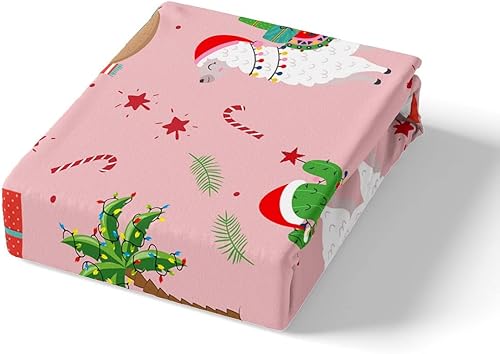 Miniatura 5 de Manfei Juego de funda de edredón de año nuevo, tamaño matrimonial, lindo juego de ropa de cama con estampado de alpaca y perezoso de Navidad, 3