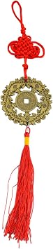 fengshuisale Feng Shui Good Fortune Bats Coins Hanging Amulet+ Free Red String Bracelet Y1207