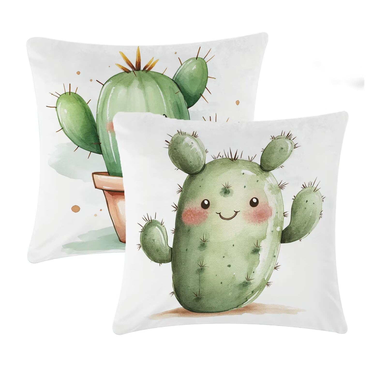 Coussin exterieur impermeable vert avec housse double face motif usine lin de salon 50x50