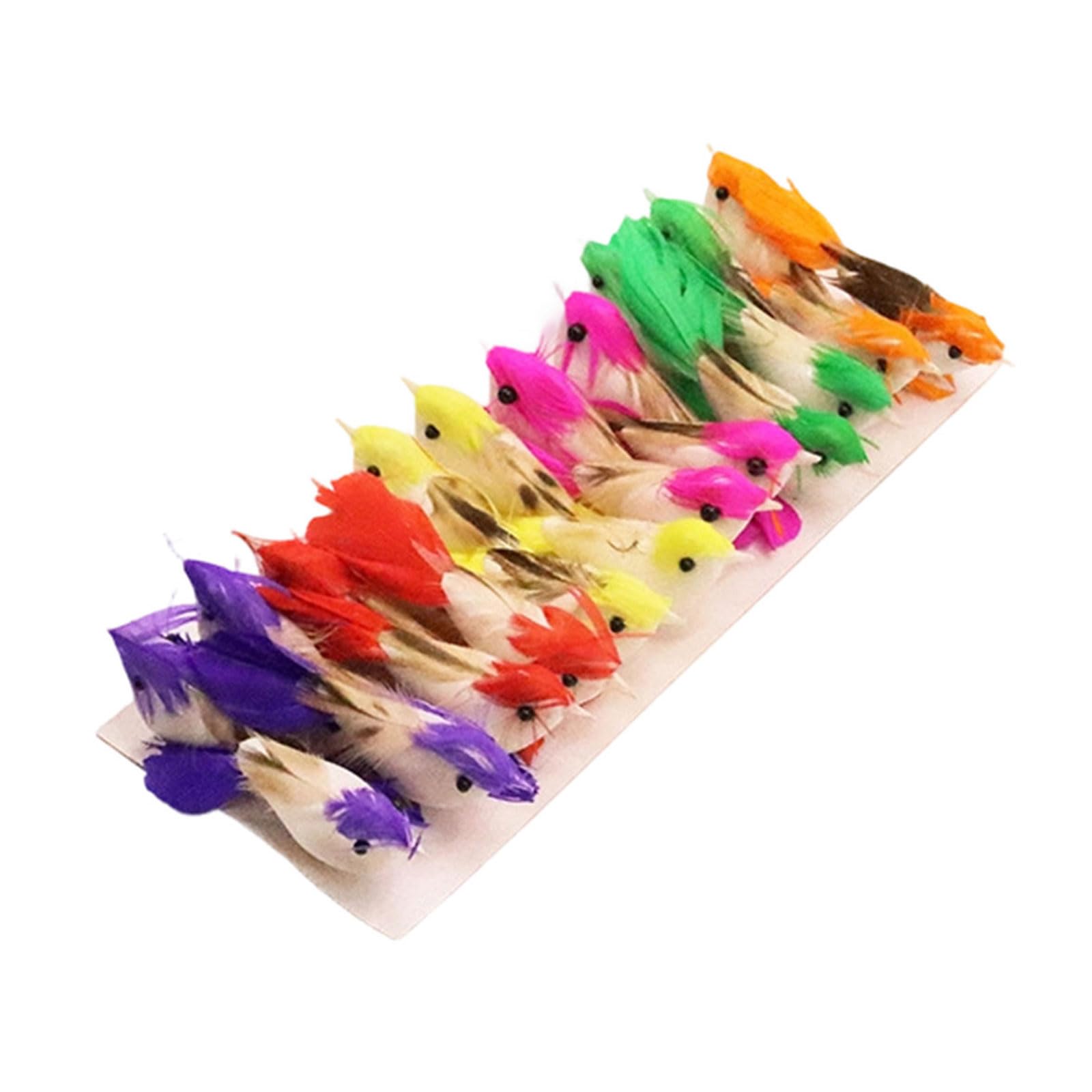Kaeltsyn 6 / 24Pcs Simulation Sparrows Artificial Birds for Centerpieces Celebration Realistic Bird Figurines