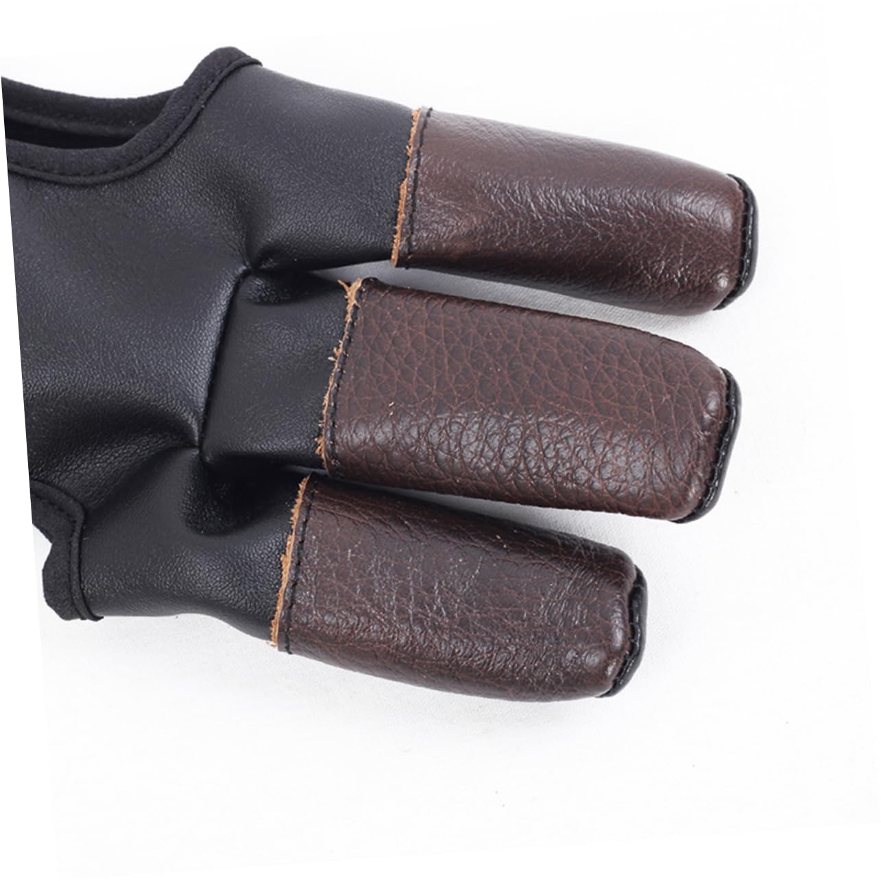 Toyvian 1pc Archery Glove Three Finger Protective Sports Glove for Soft and PU Material Quick Wear Design Present for Archery Enthusiasts