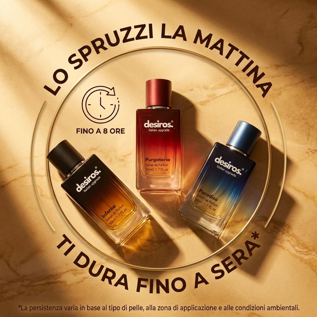 Desiros La Trilogia - Inferno, Purgatorio, Paradiso - 3 Profumi Uomo 50 ml