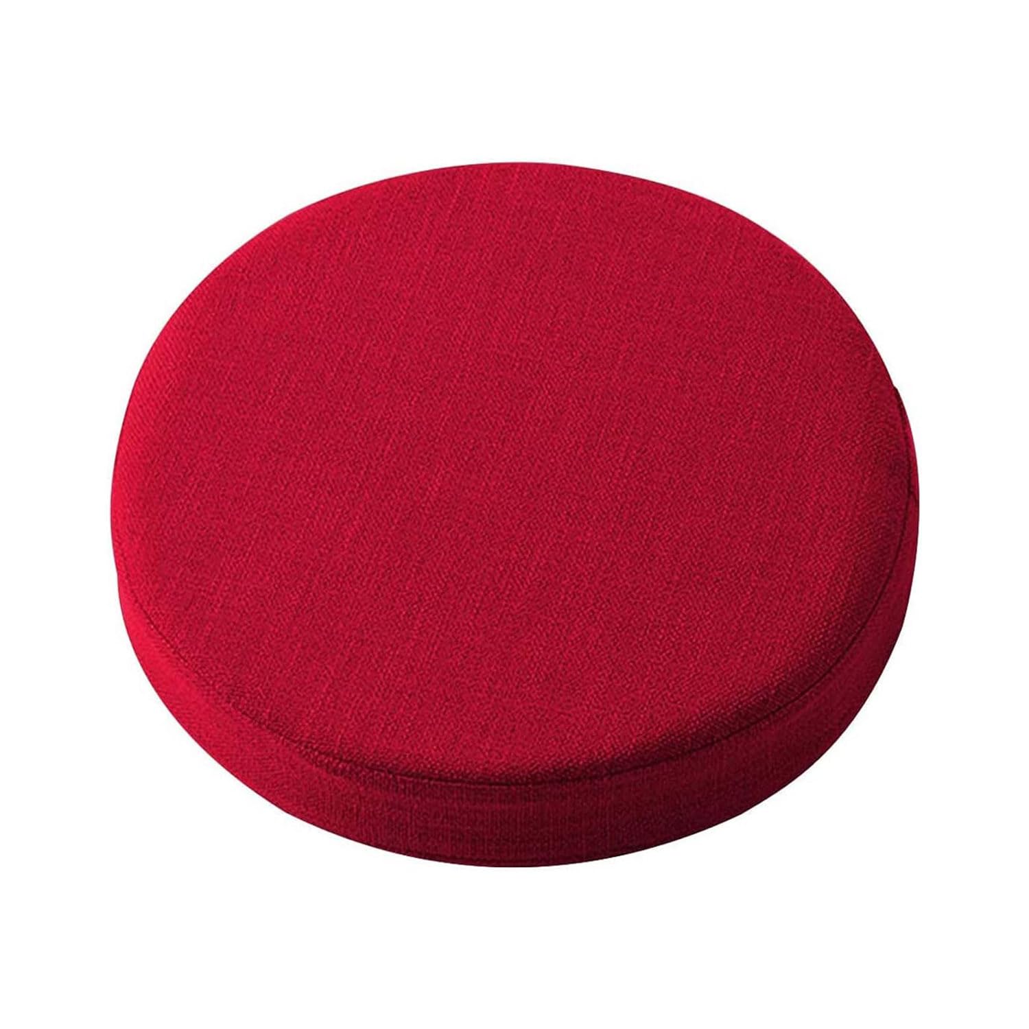 Waigg Kii Thick Round Chair Cushions Seat Pad,Round Washable Chair Seat Cushion for Indoor Outdoor Dining Patio Non-slip Chair Pad (45X45X2CM,Red)