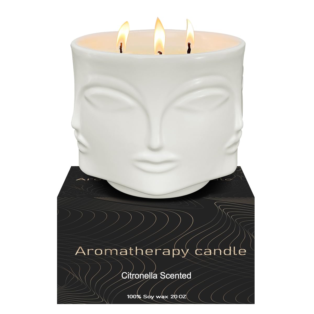 Weimingte 20oz Ceramic Citronella Candle