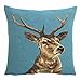 marsandmore Mars & More Coussin en Forme de cerf Turquoise Env. 45 x 45 cm