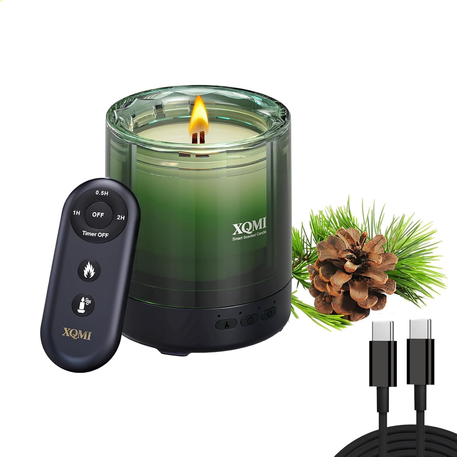 Bougies parfumées pour la maison - Coffret cadeau pour femmes et hommes - Cire de soja - Durée de combustion : 35 heures - Aiguilles de pin nord américain