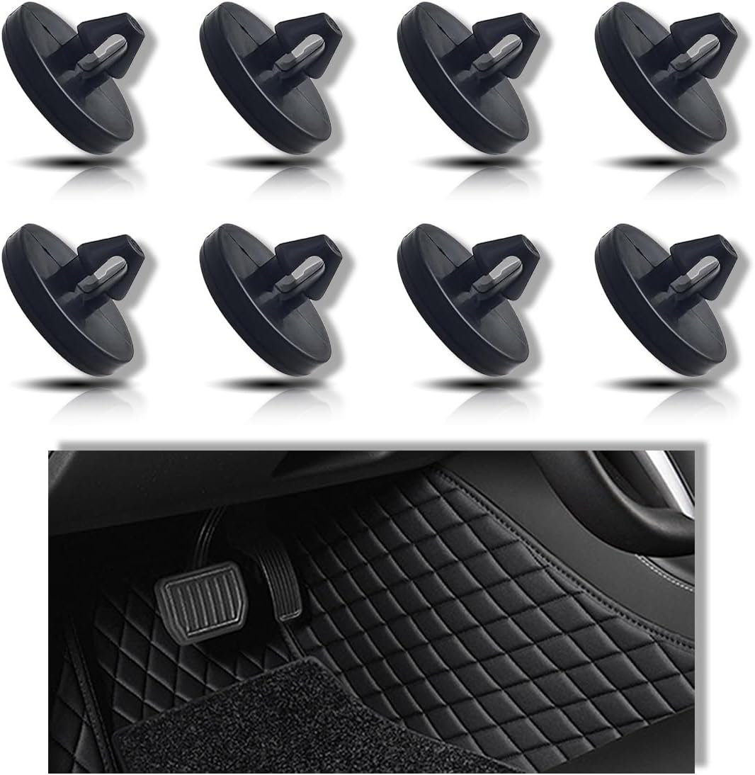 JOYCOURT 8PCS Brake Switch Stopper Car Truck Auto Brake Pedal Pad Brake Light Switch Stopper Brake Switch Pad automotive Clutch Pedal Stopper 90541-06036, Stop Lamp Switch Stopper (8), Black