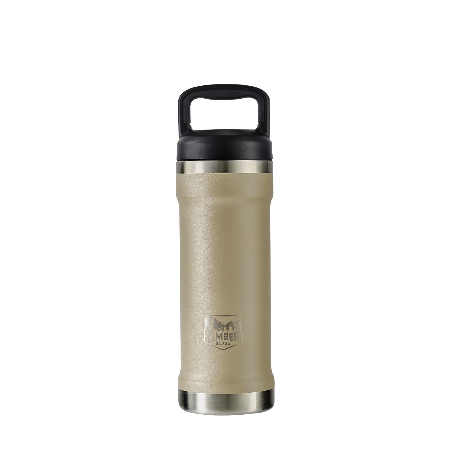 Timber Ridge Sport-Trinkflasche, 510 ml, Edelstahl, vakuumisoliert, breite Öffnung mit Handdeckel (Treibholz)