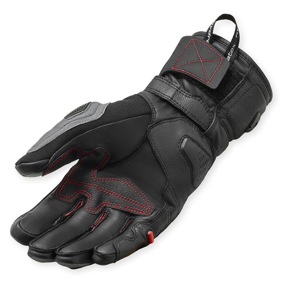 Revit Sand 5 H2O Guanti da moto impermeabili, nero/grigio, S